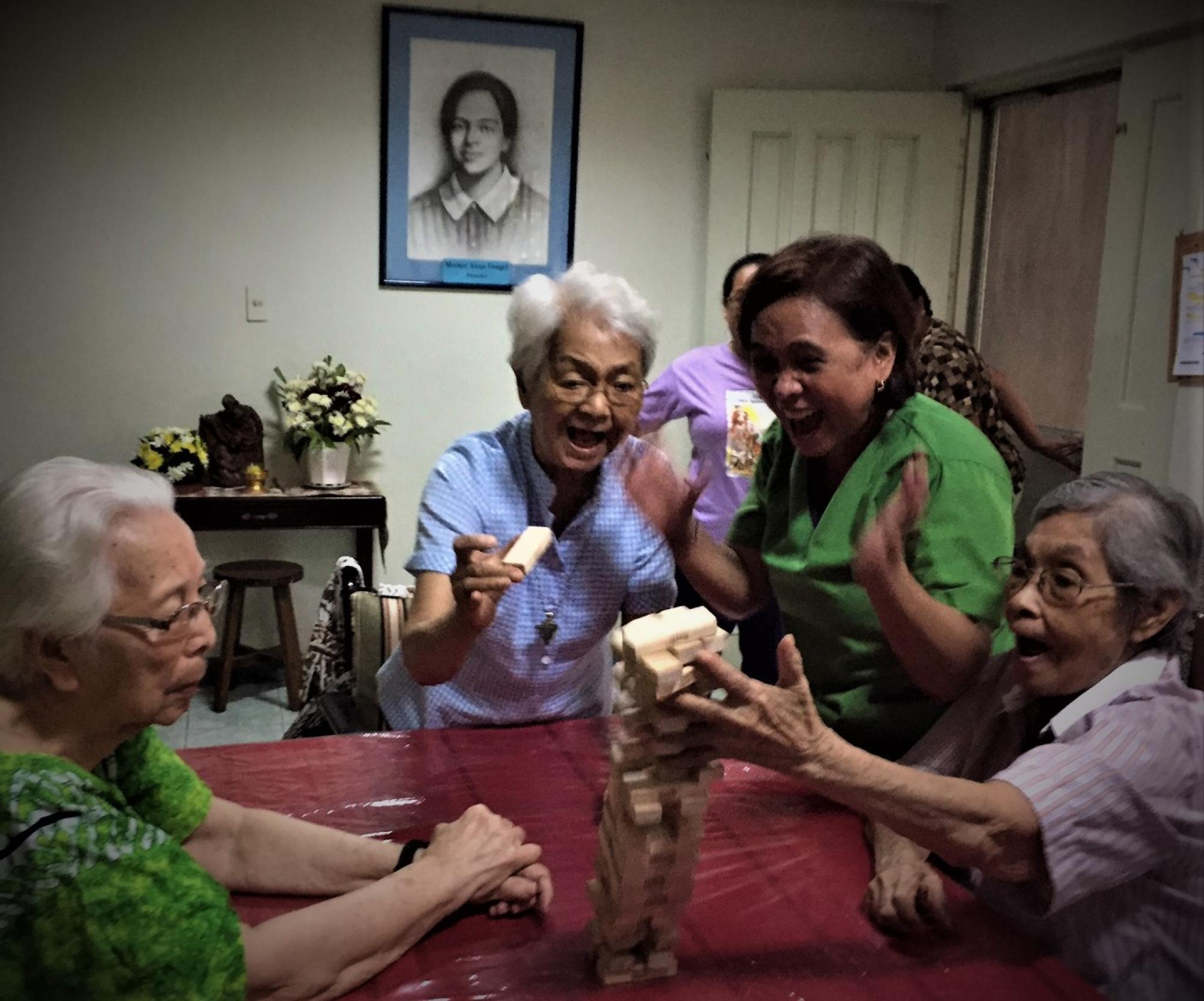 Medical Mission Sisters take time to relax together 