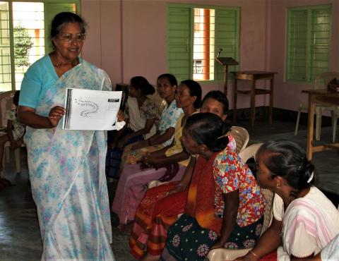 Sister Rose explains the principles of the Cooperative