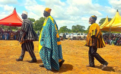 Local chiefs who donated the land