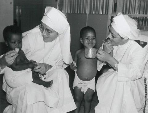 Sister Damiana and Sister Elizabeth, 1961